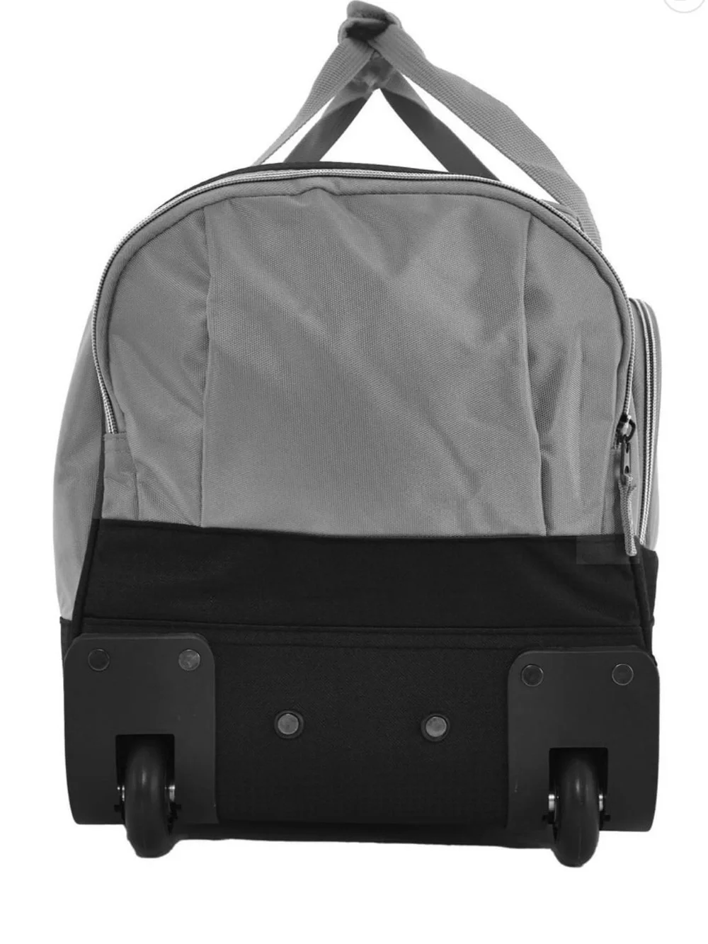 Wrangler Two-Tone Rolling Duffel Bag - Gray and Black
